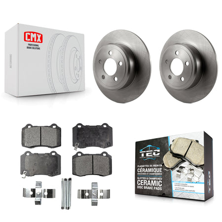 Rear Brake Rotor & Ceramic Pad Kit For 2016 Chrysler 300 RWD with 3.6L With Brembo Brakes K8T-105957