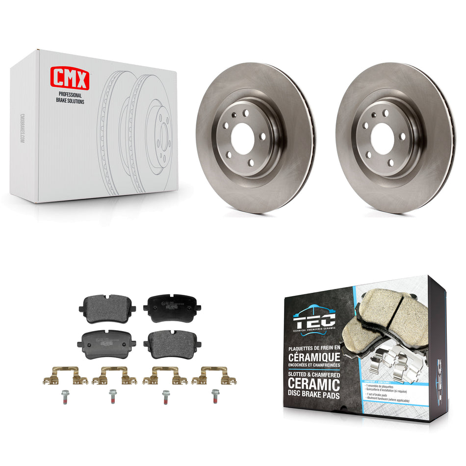 Rear Brake Rotor And Ceramic Pad Kit For 2020-2023 Audi S8 With 330mm Diameter K8T-105961