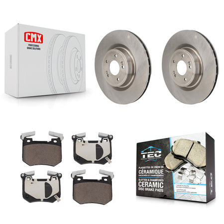 Rear Brake Rotor Ceramic Pad Kit For 2024-2025 Genesis G70 With 340mm Diameter K8T-105964