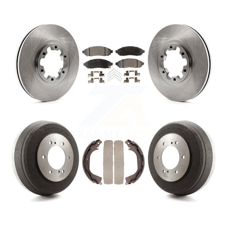 Front Rear Disc Brake Rotors Ceramic Pad & Drum Kit For 2004 Nissan Pathfinder From 08 04 K8T-105982