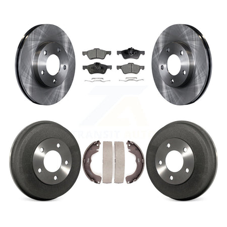 Front Rear Disc Brake Rotors Ceramic Pads And Drum Kit For Mercury Mariner K8T-105987