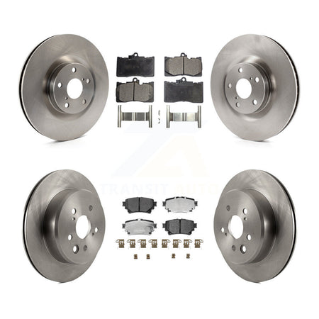 Front Rear Disc Brake Rotors And Ceramic Pads Kit (6Pc) For 2021 Lexus IS350 RC350 Base K8T-106035