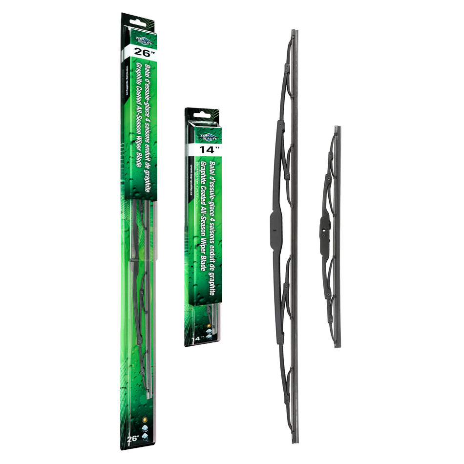 Top Quality OE Replacement All Season 26 & 14 Inch Universal J-Hook Wiper Blades Kit For K90-100018