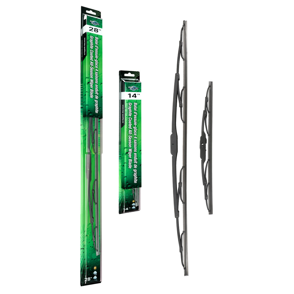 Top Quality OE Replacement All Season 28 & 14 Inch Universal J-Hook Wiper Blades Kit For K90-100019