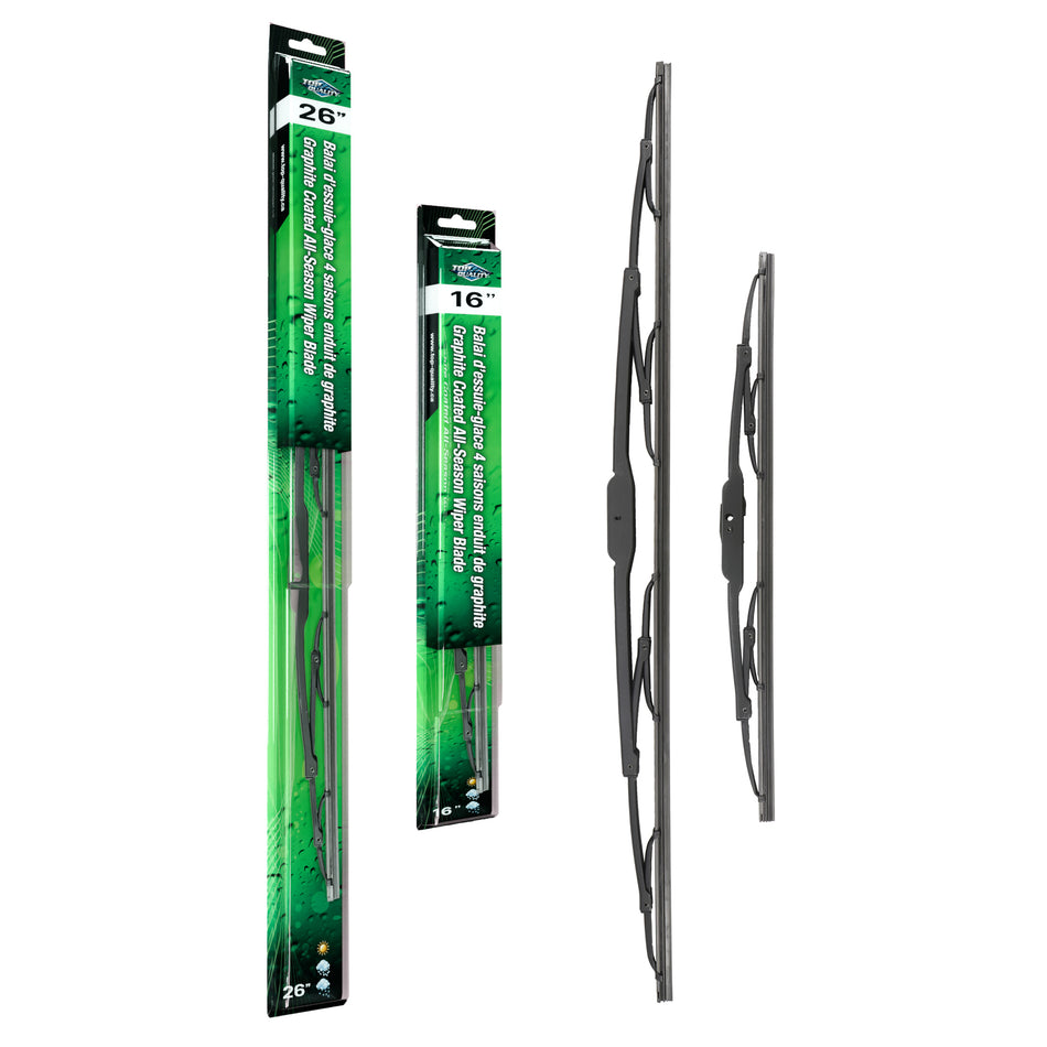 Top Quality OE Replacement All Season 26 & 16 Inch Universal J-Hook Wiper Blades Kit For K90-100043
