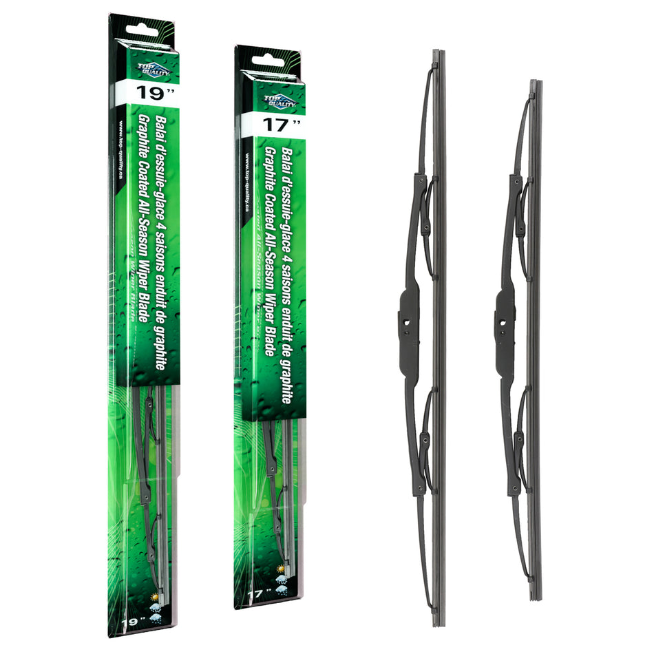 Top Quality OE Replacement All Season 19 & 17 Inch Universal J-Hook Wiper Blades Kit For K90-100055
