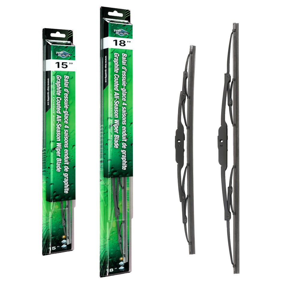 Top Quality OE Replacement All Season 15 & 18 Inch Universal J-Hook Wiper Blades Kit For K90-100075