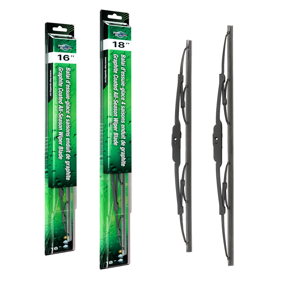 Top Quality OE Replacement All Season 16 & 18 Inch Universal J-Hook Wiper Blades Kit For K90-100076