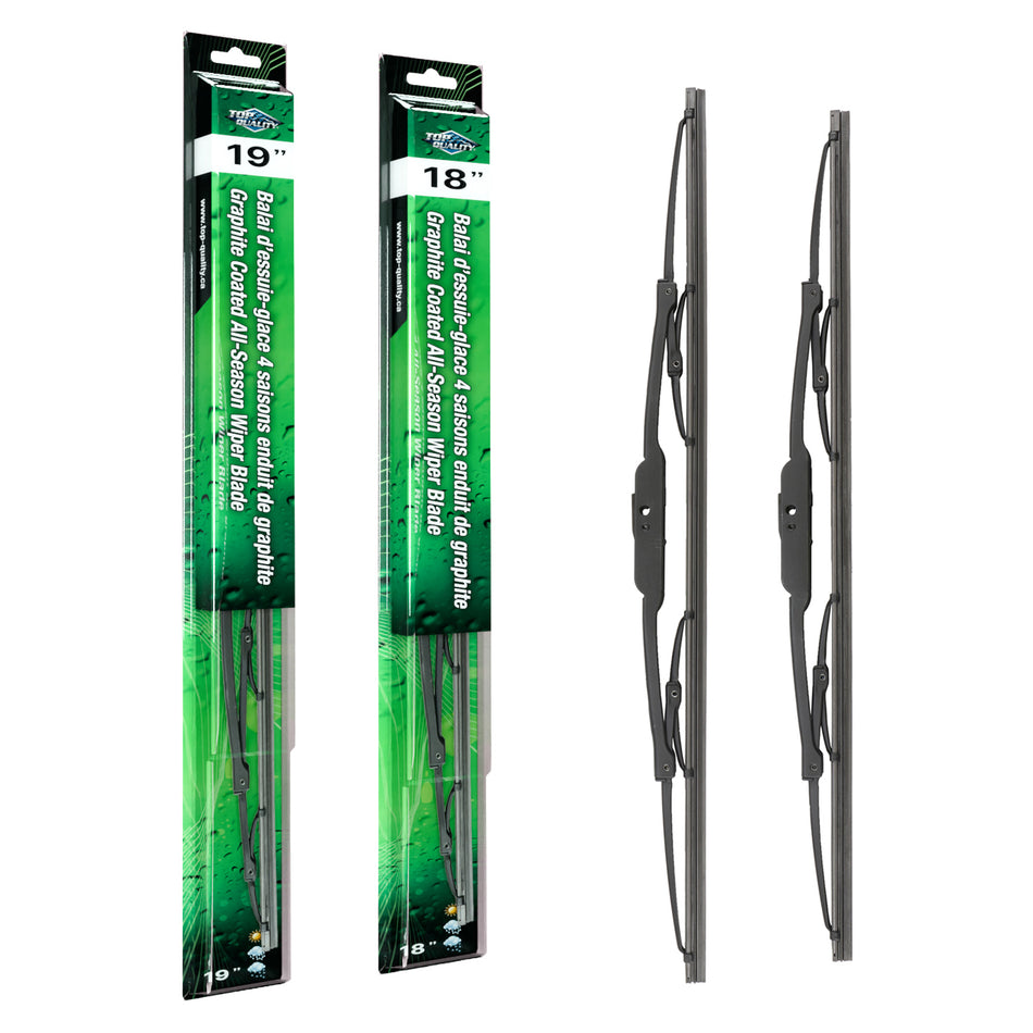 Top Quality OE Replacement All Season 19 & 18 Inch Universal J-Hook Wiper Blades Kit For K90-100078