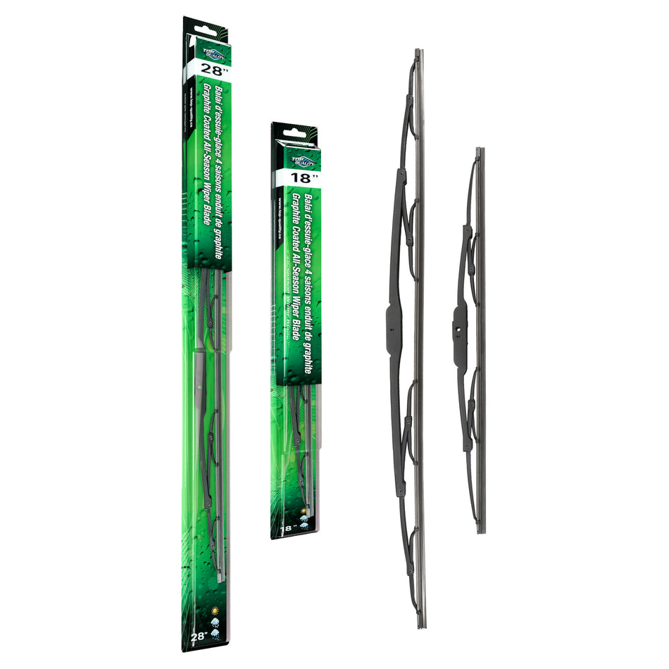 Top Quality OE Replacement All Season 28 & 18 Inch Universal J-Hook Wiper Blades Kit For K90-100084