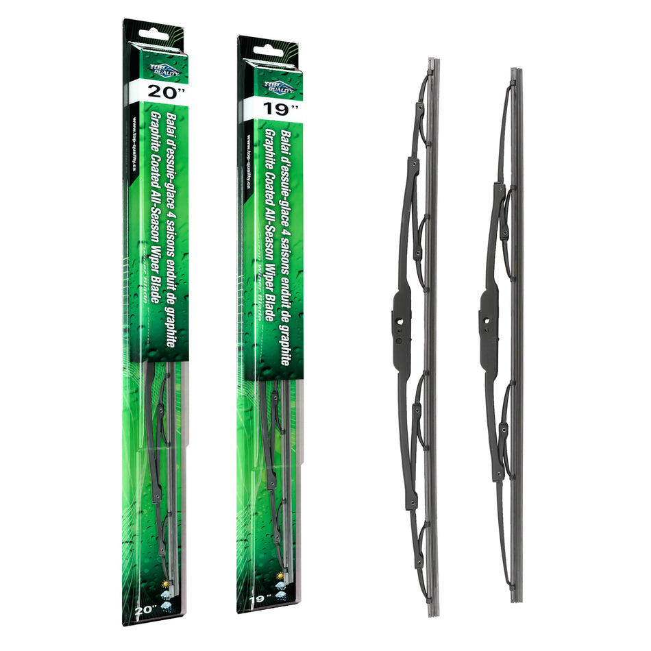 Top Quality OE Replacement All Season 20 & 19 Inch Universal J-Hook Wiper Blades Kit For K90-100107