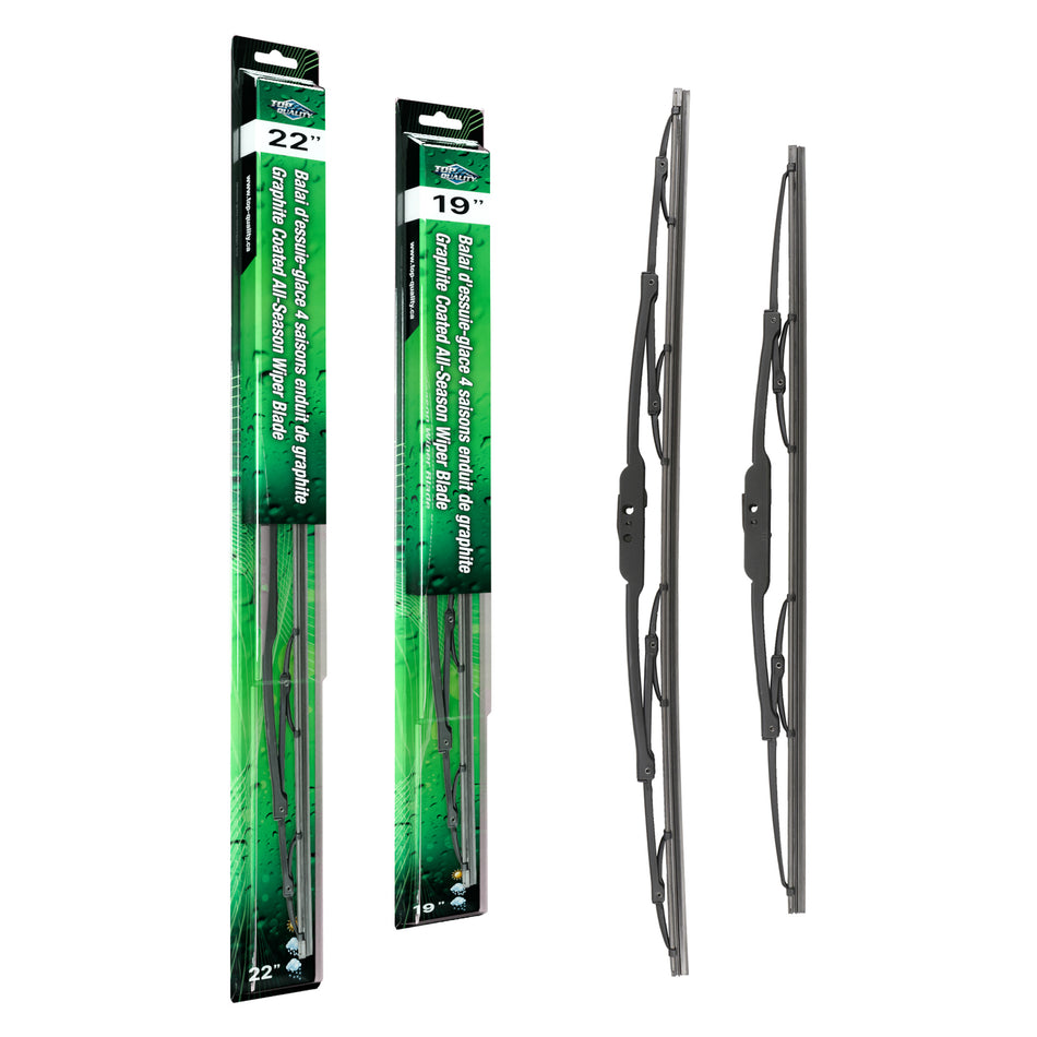 Top Quality OE Replacement All Season 22 & 19 Inch Universal J-Hook Wiper Blades Kit For K90-100109
