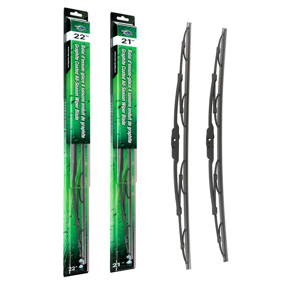 Top Quality OE Replacement All Season 22 & 21 Inch Universal J-Hook Wiper Blades Kit For K90-100146