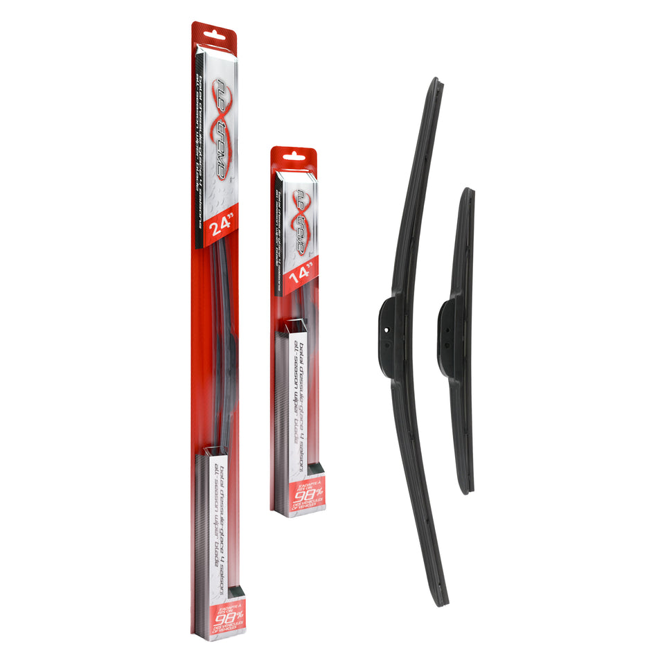 Flextreme OE Quality All Season 24 & 14 Inch Universal J-Hook Wiper Blades Kit For Nissan K90-100202