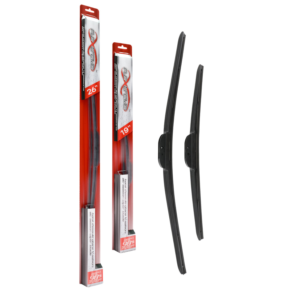 Flextreme OE Quality All Season 16 & 20 Inch Universal J-Hook Wiper Blades Kit For Toyota K90-100300