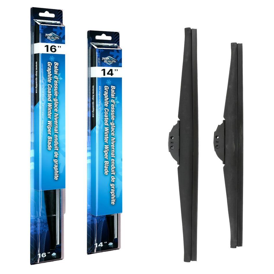 Top Quality Winter 16 & 14 Inch Universal J-Hook Wiper Blades Kit For Toyota FJ Cruiser K90-100392