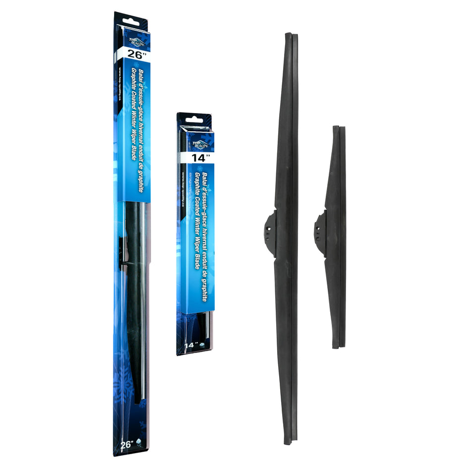 Top Quality Winter 26 & 14 Inch Universal J-Hook Wiper Blades Kit For Hyundai Nissan Fe K90-100395