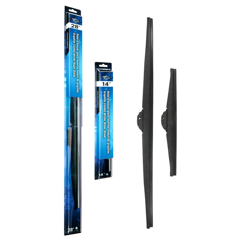 Top Quality Winter 28 & 14 Inch Universal J-Hook Wiper Blades Kit For Hyundai Elantra Fit K90-100396