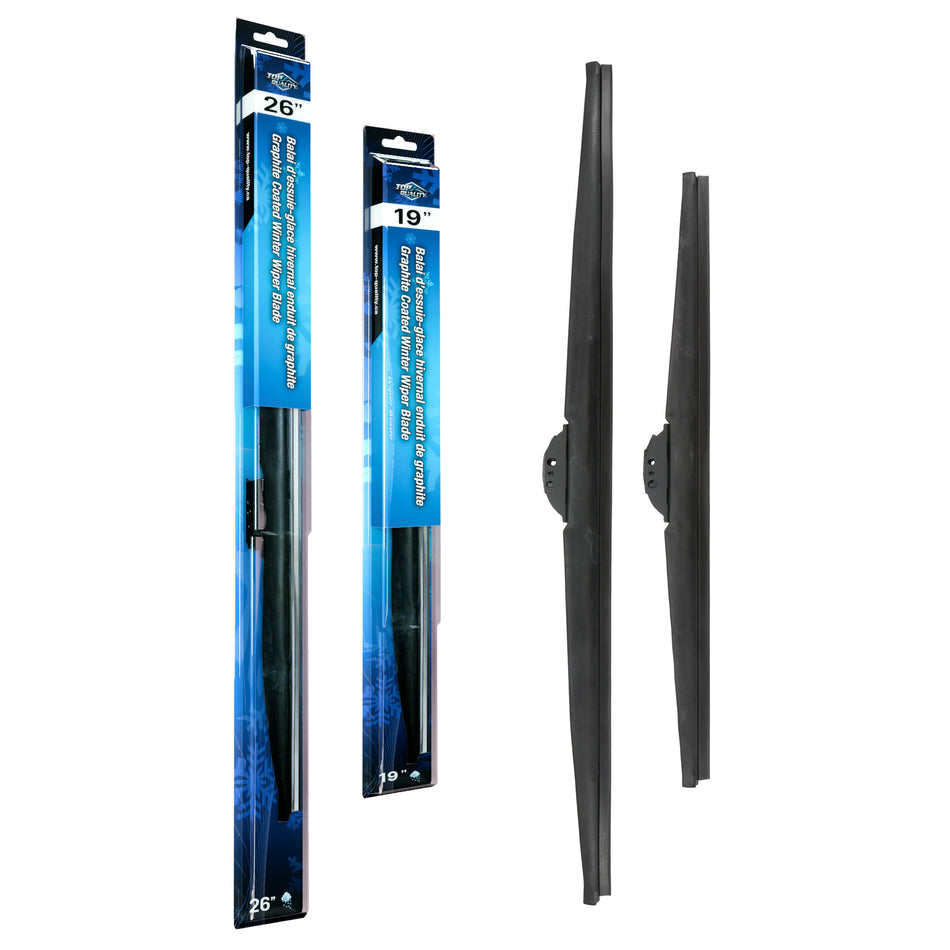 Top Quality Winter 26 & 19 Inch Universal J-Hook Wiper Blades Kit For Toyota Honda Accord K90-100492