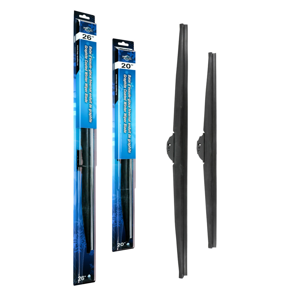 Top Quality Winter 26 & 20 Inch Universal J-Hook Wiper Blades Kit For Dodge Grand Caravan K90-100509