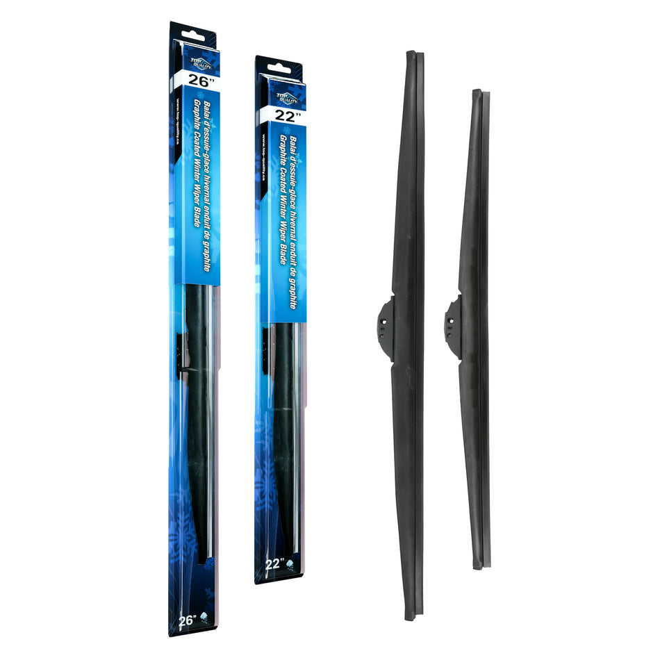 Top Quality Winter 26 & 22 Inch Universal J-Hook Wiper Blades Kit For Honda Civic Odyssey K90-100539