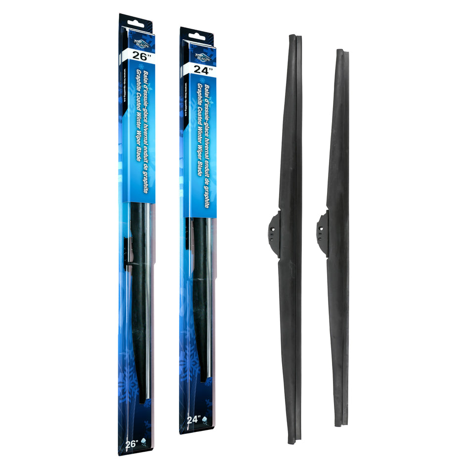 Top Quality Winter 26 & 24 Inch Universal J-Hook Wiper Blades Kit For Honda Ridgeline NSX K90-100548
