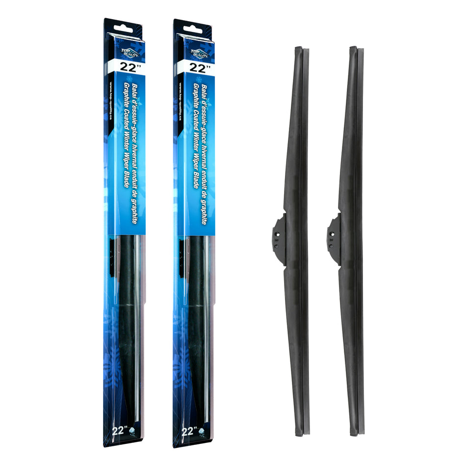 Top Quality Winter 22 Inch Universal J-Hook Wiper Blades Pair For Ford Chevrolet GMC K90-100591