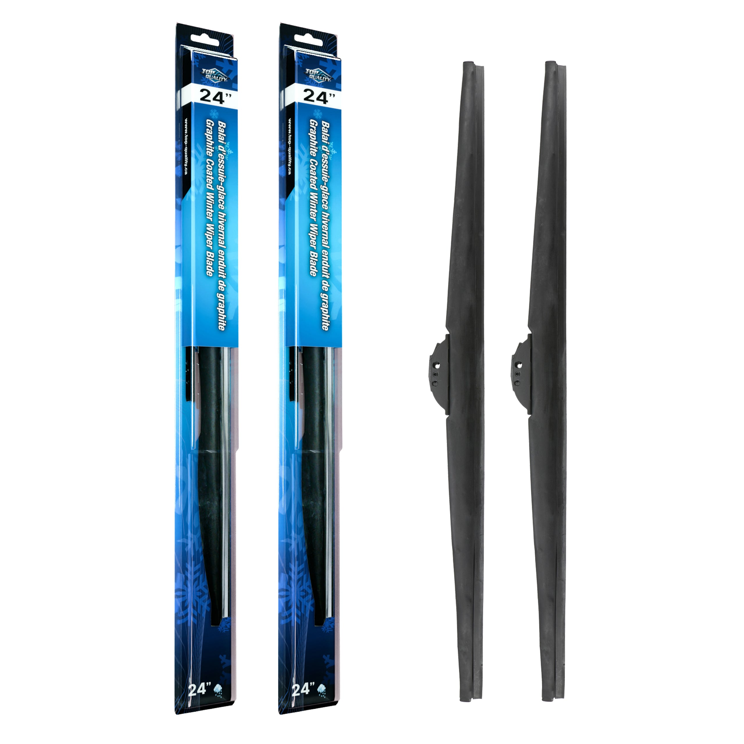 Top Quality Winter 24 Inch Universal J-Hook Wiper Blades Pair For Dodge Ram 1500 MPV K90-100592
