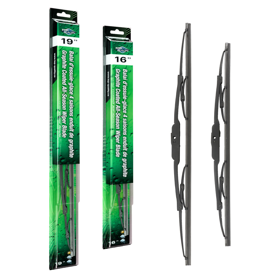 Top Quality OE Replacement All Season 19 & 16 Inch Universal J-Hook Wiper Blades Kit For K90-100627