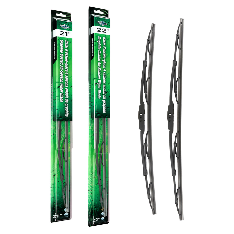 Top Quality OE Replacement All Season 21 & 22 Inch Universal J-Hook Wiper Blades Kit For K90-100665