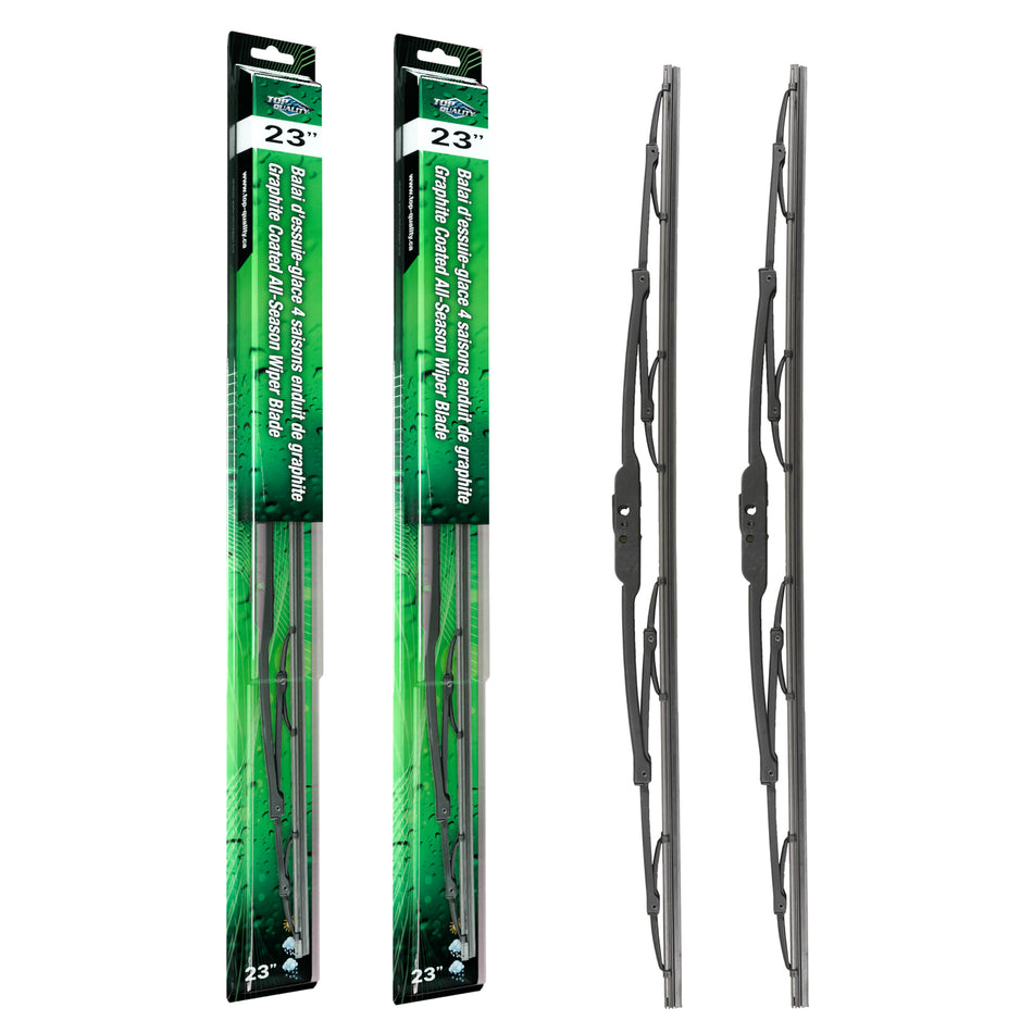 Top Quality OE Replacement All Season 23 Inch Universal J-Hook Wiper Blades Pair Kit For K90-100681