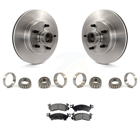 Front Brake Hub Rotor Inner & Outer Race Bearing Set Pads Kit For Chevrolet Astro GMC KBB-1000058T