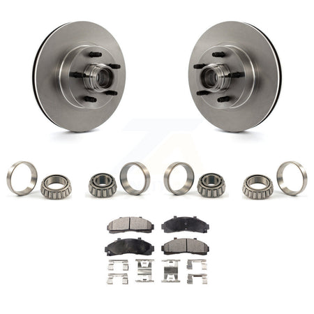 Front Brake Hub Rotor Inner & Outer Race Bearing Set Pad Kit For Ford Ranger Explorer KBB-1000178T