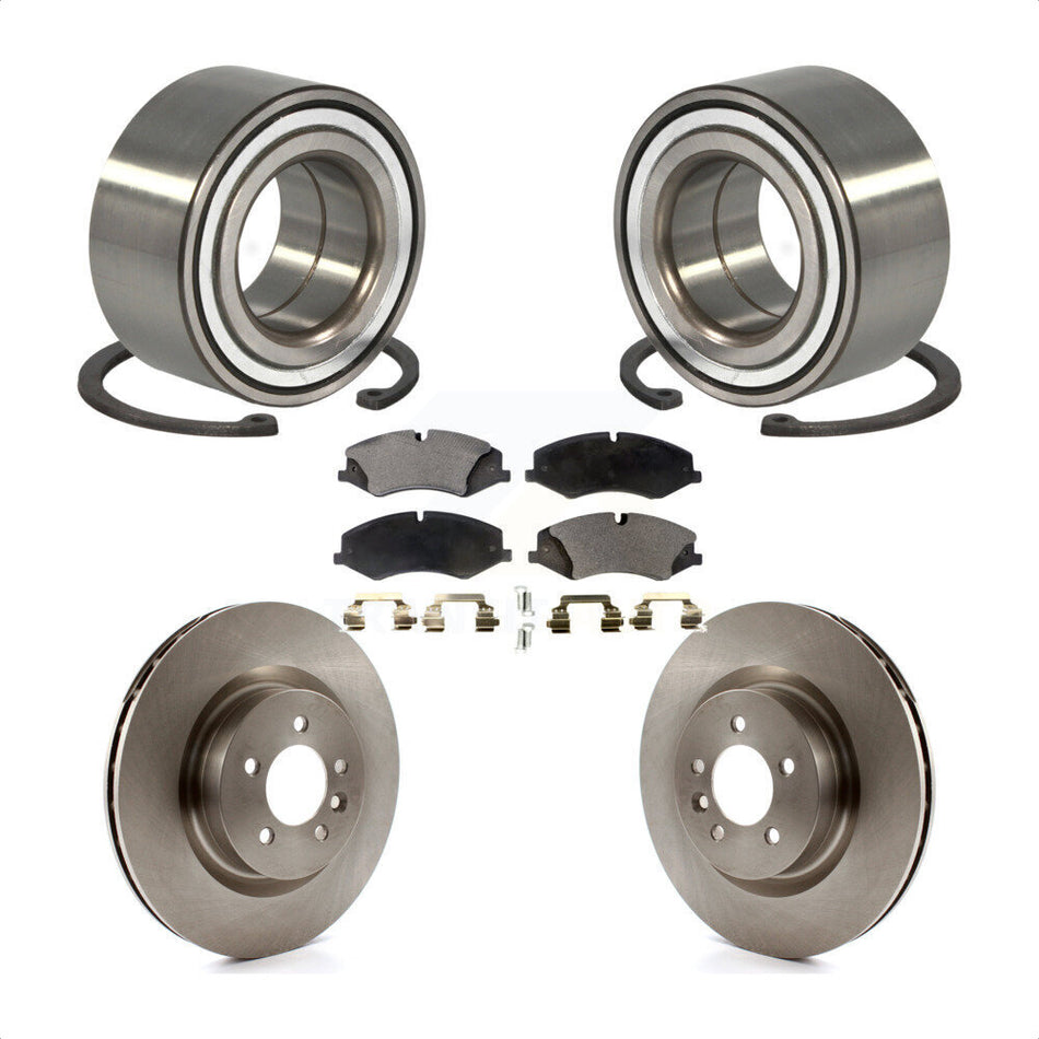 Front Wheel Bearing With Disc Brake Rotors And Ceramic Pads Kit For Land Rover Range Sport Discovery KBB-100194