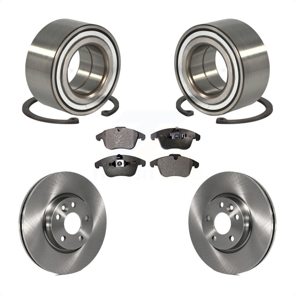 Front Wheel Bearing With Disc Brake Rotors And Ceramic Pads Kit For 2012-2015 Land Rover Range Evoque KBB-100200