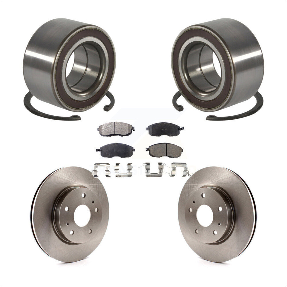 Front Wheel Bearing With Disc Brake Rotors And Ceramic Pads Kit For Suzuki SX4 Crossover KBB-100280