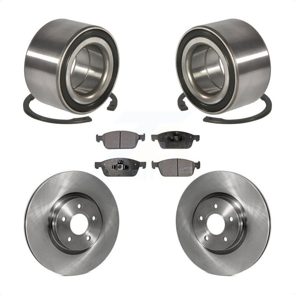 Front Wheel Bearing With Disc Brake Rotors And Ceramic Pads Kit For Ford Escape Connect Lincoln MKC KBB-100296