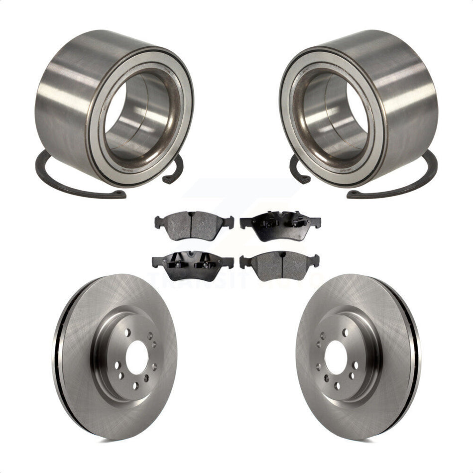 Front Wheel Bearing With Disc Brake Rotors And Ceramic Pads Kit For Mercedes-Benz ML350 R350 ML500 ML320 R500 R320 KBB-100338