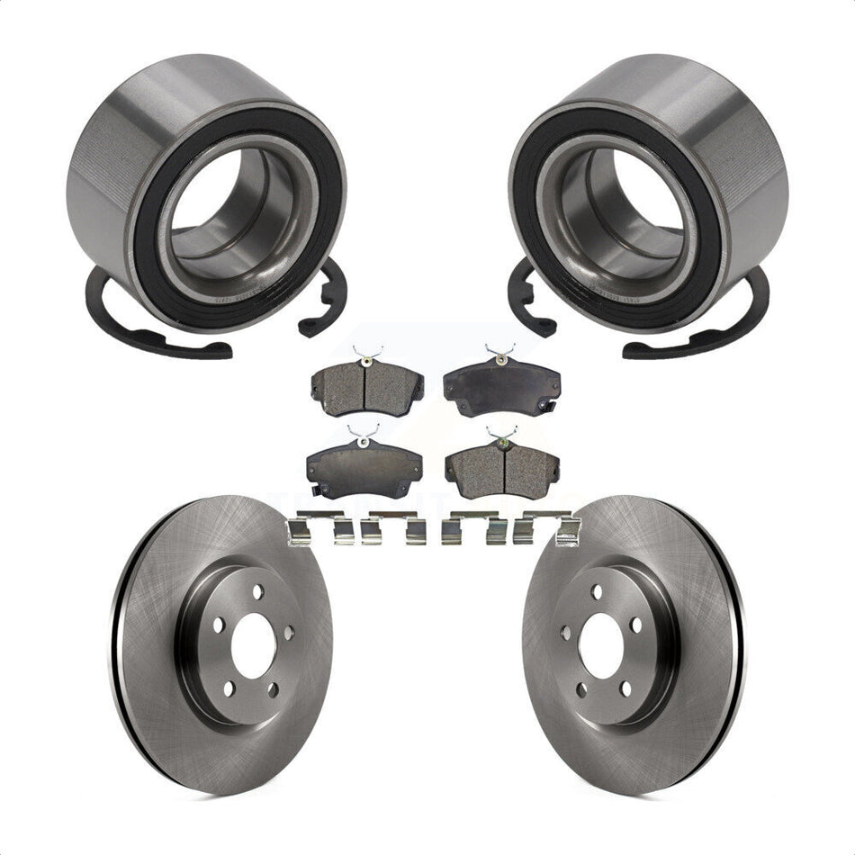 Front Wheel Bearing With Disc Brake Rotors And Ceramic Pads Kit For Chrysler PT Cruiser KBB-100342