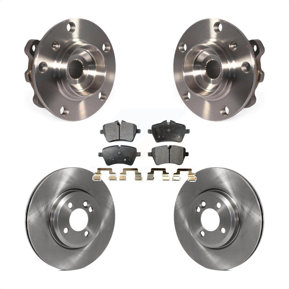Front Hub Bearing Assembly With Disc Brake Rotors And Ceramic Pads Kit For Mini Cooper Countryman KBB-100382
