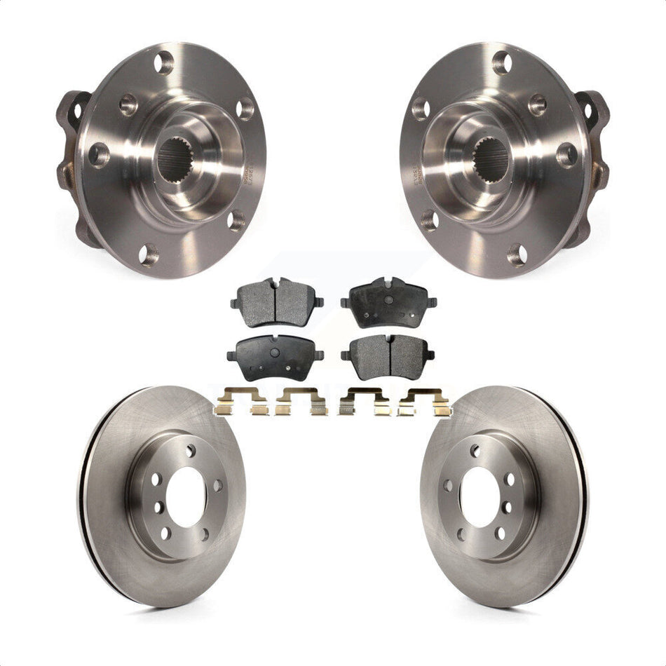 Front Hub Bearing Assembly With Disc Brake Rotors And Ceramic Pads Kit For Mini Cooper Countryman Paceman KBB-100384
