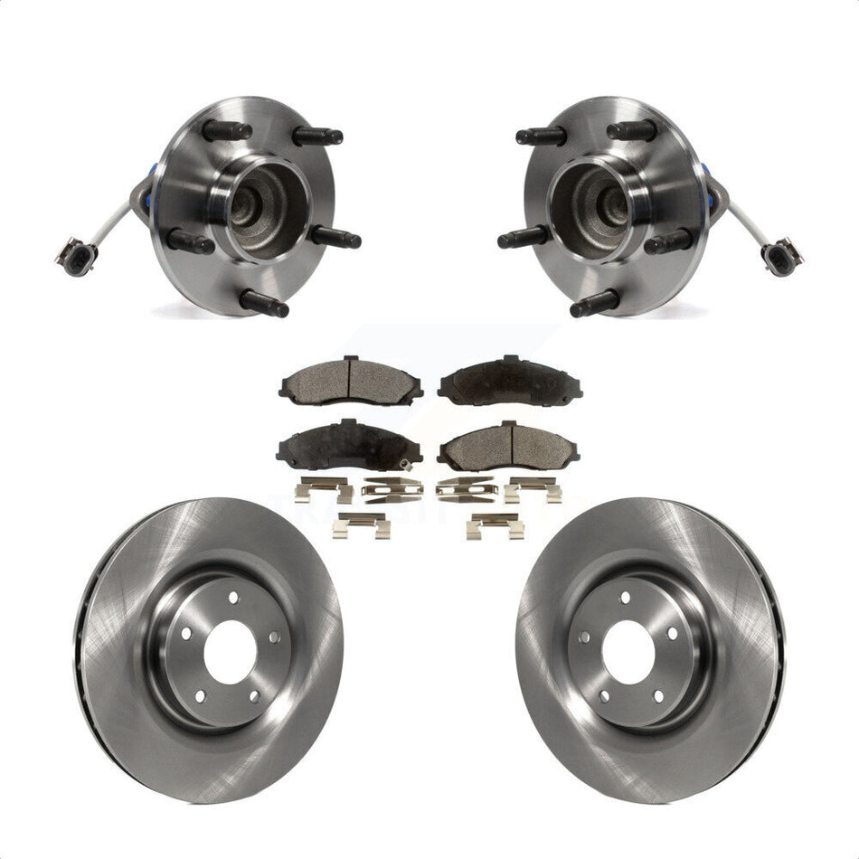 Front Hub Bearing Assembly With Disc Brake Rotors And Ceramic Pads Kit For Chevrolet Corvette Cadillac XLR KBB-100440