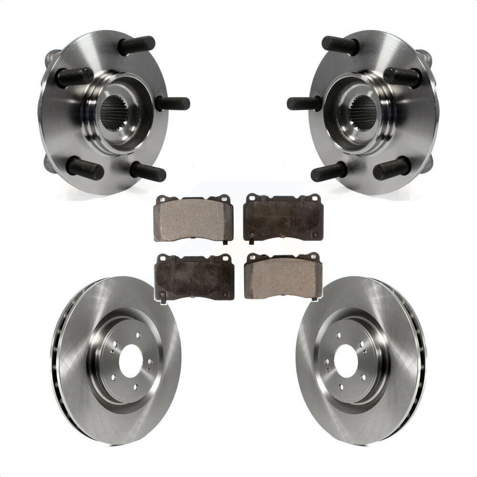 Front Hub Bearing Assembly With Disc Brake Rotors And Ceramic Pads Kit For Mitsubishi Lancer KBB-100662