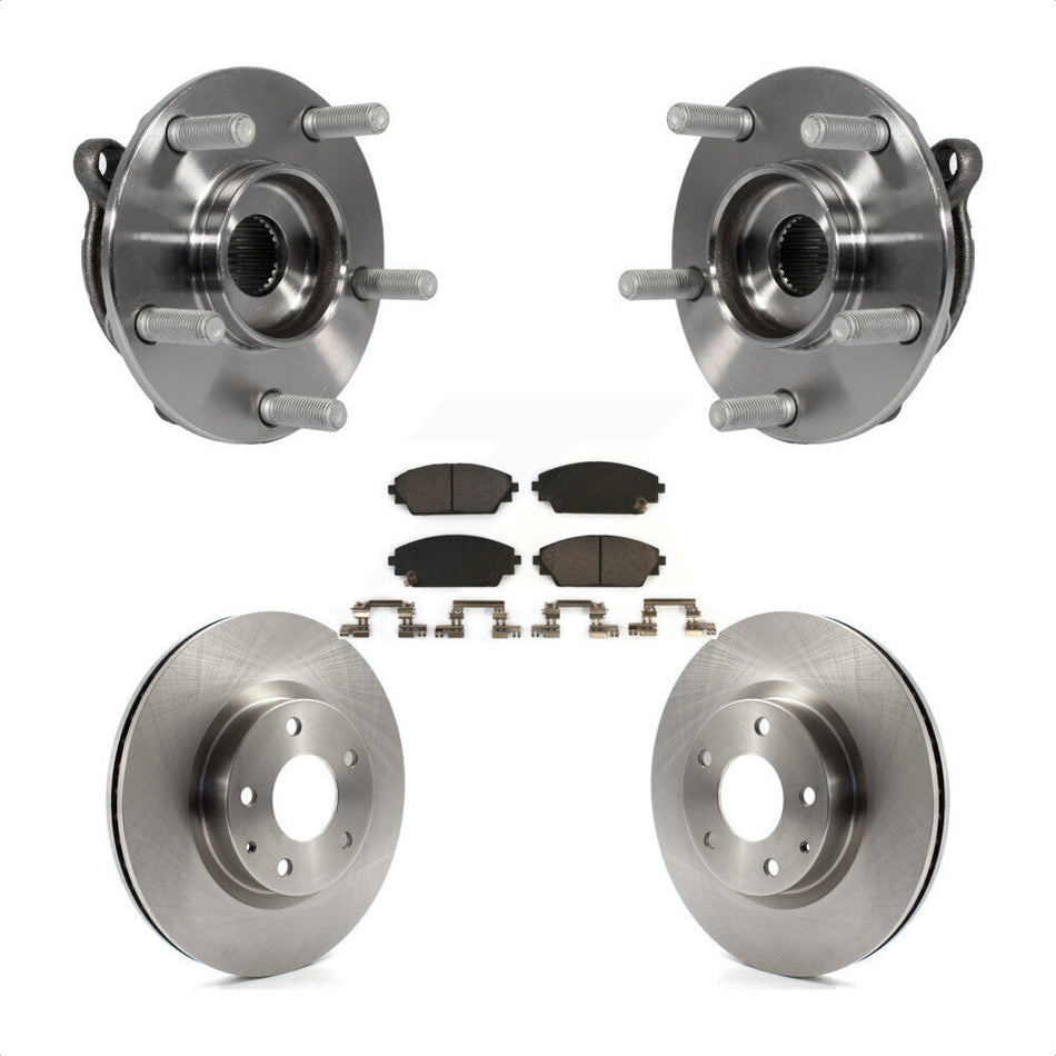 Front Hub Bearing Assembly With Disc Brake Rotors And Ceramic Pads Kit For Mazda 3 CX-3 Sport KBB-100735