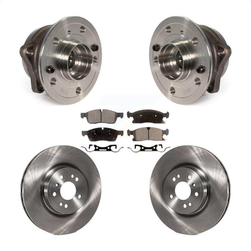 Front Hub Bearing Assembly With Disc Brake Rotors And Ceramic Pads Kit For Mercedes-Benz ML350 GLE350 ML250 GLE300d KBB-100741