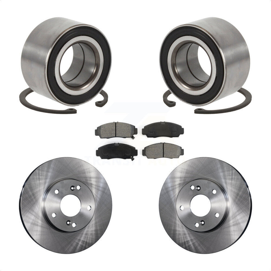 Front Wheel Bearing Brake Rotor Pads Kit For Honda Accord With 282mm Diameter KBB-102662
