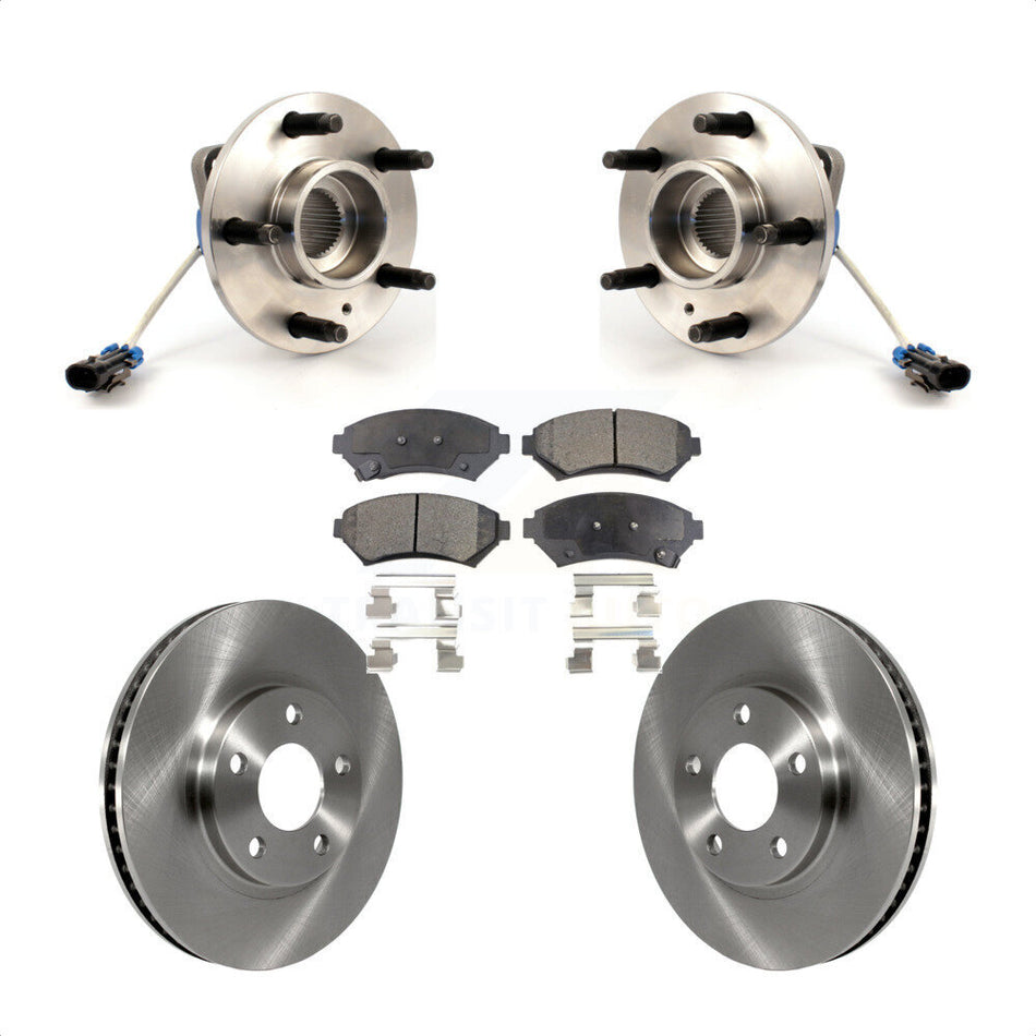 Front Hub Bearing Disc Brake Rotor Pads Kit For Chevrolet Buick Impala LeSabre Monte Carlo Park Avenue Cadillac Pontiac Bonneville DeVille Oldsmobile Eldorado Aurora Intrigue KBB-104951