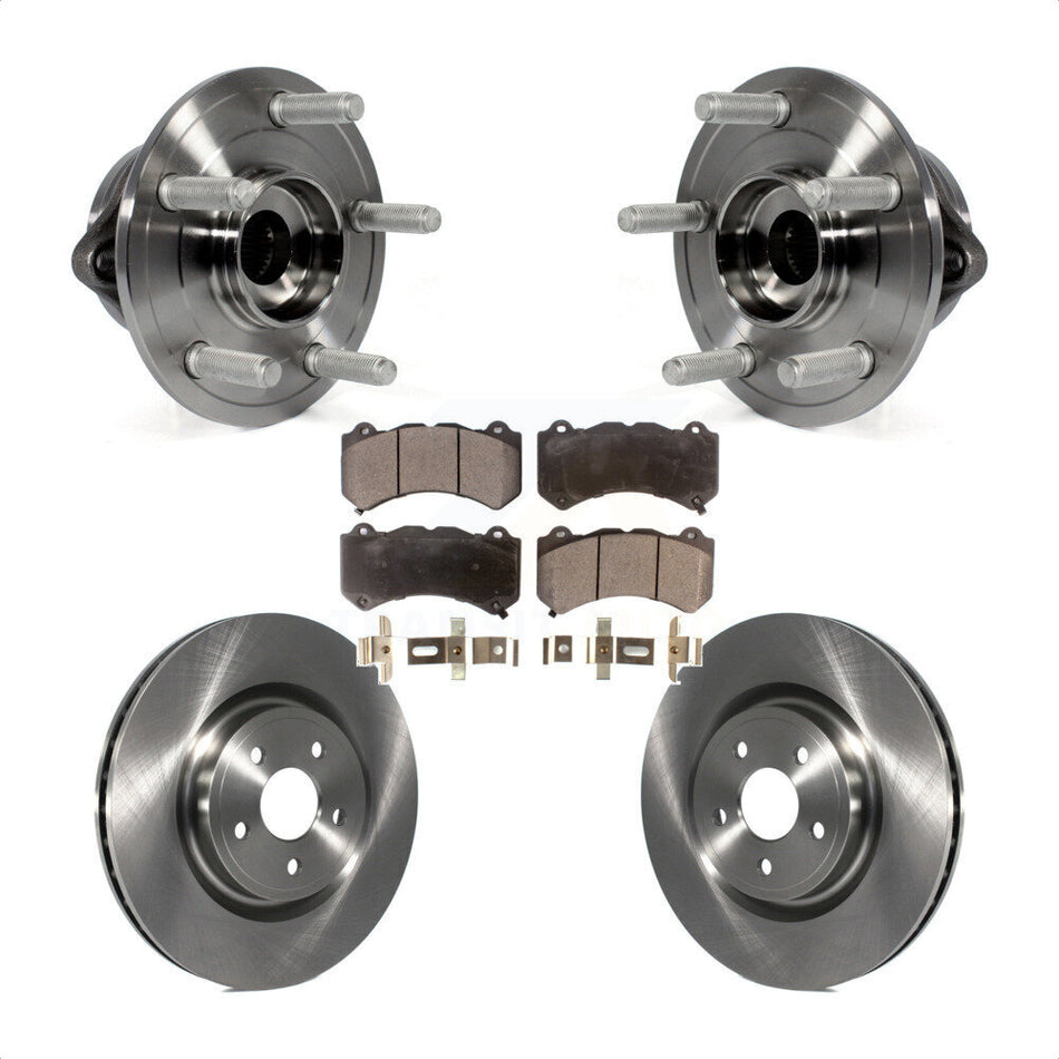 Front Hub Bearing Assembly With Disc Brake Rotors And Semi-Metallic Pads Kit For Jeep Grand Cherokee Dodge Durango KBB-105213