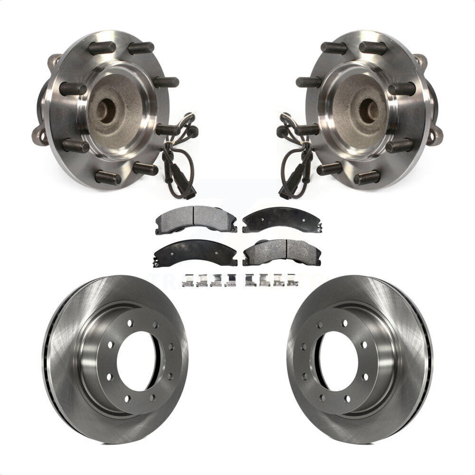 Front Hub Bearing Assembly With Disc Brake Rotors And Semi-Metallic Pads Kit For Nissan NV2500 NV3500 NV1500 KBB-105427