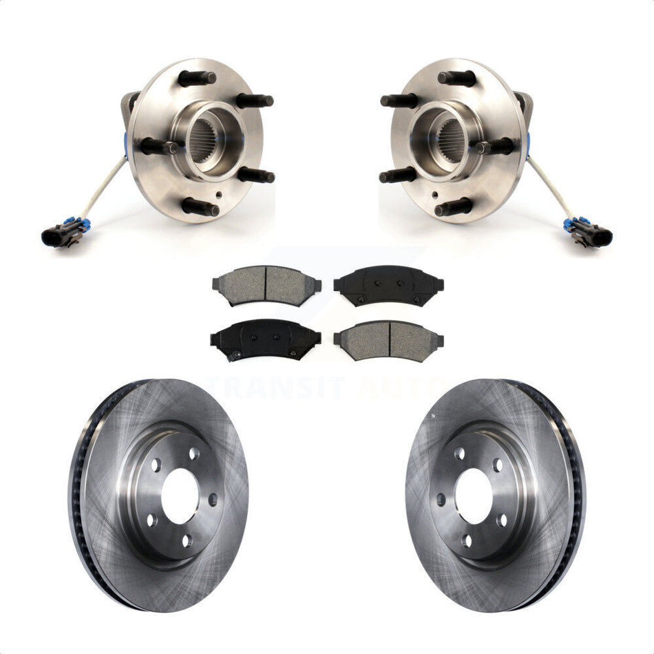 Front Hub Bearing Assembly With Disc Brake Rotors And Semi-Metallic Pads Kit For Pontiac Grand Prix Buick LaCrosse Chevrolet Uplander Montana Terraza Allure KBB-105525